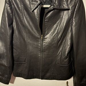 Women's Black Leather Jacket